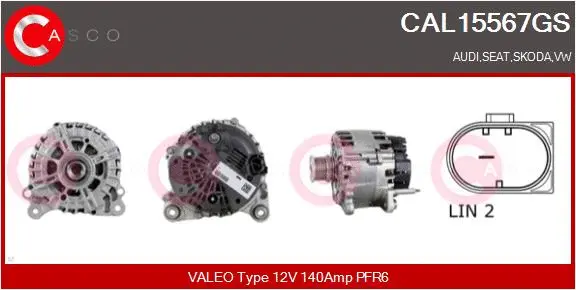 Alternator (CAL15567GS)