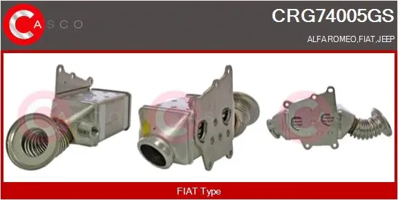 Cooler, exhaust gas recirculation (CRG74005GS)