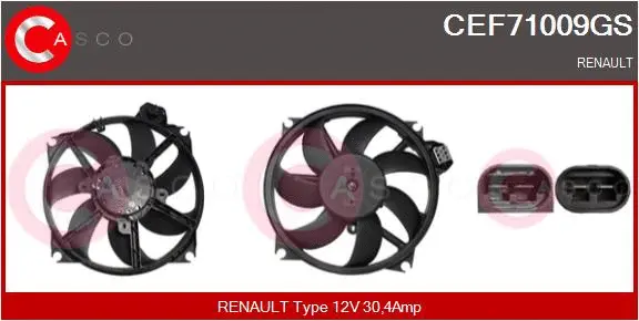 Electric Motor, radiator fan (CEF71009GS)