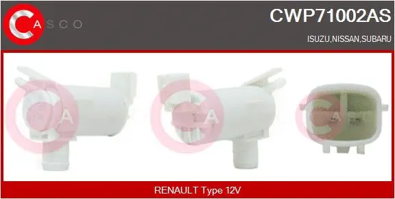 Washer Fluid Pump, window cleaning (CWP71002AS)