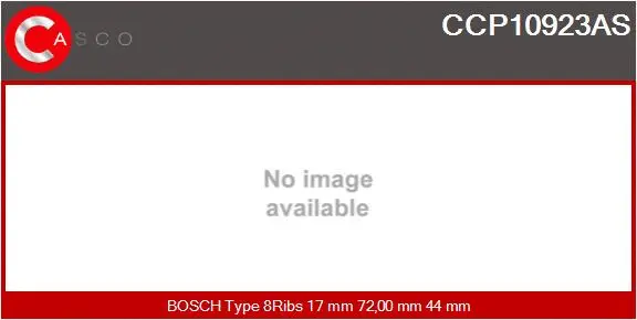 Belt Pulley, alternator (CCP10923AS)