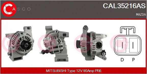 Alternator (CAL35216AS)