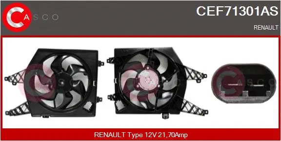 Fan, engine cooling (CEF71301AS)