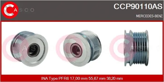 Belt Pulley, alternator (CCP90110AS)