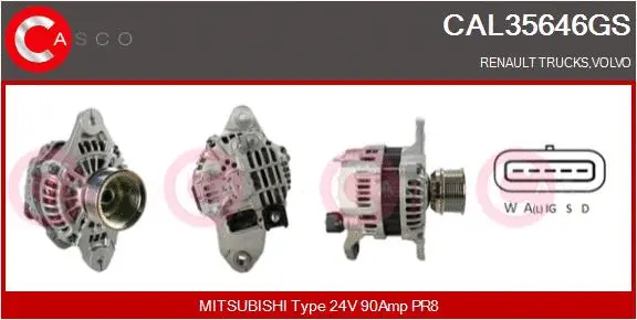 Alternator (CAL35646GS)