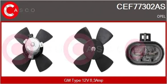 Fan, engine cooling (CEF77302AS)
