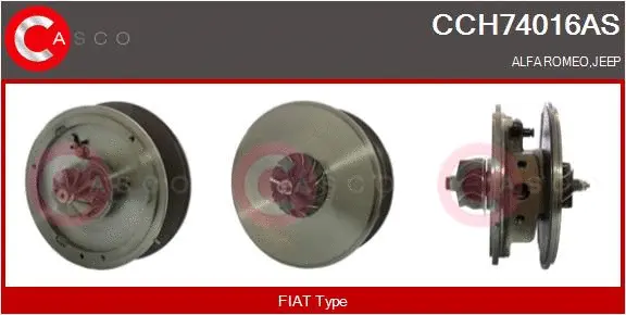 Core assembly, turbocharger (CCH74016AS)