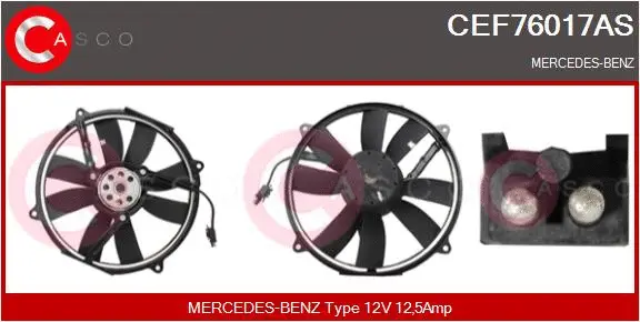 Electric Motor, radiator fan (CEF76017AS)