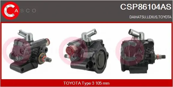 Hydraulic Pump, steering (CSP86104AS)