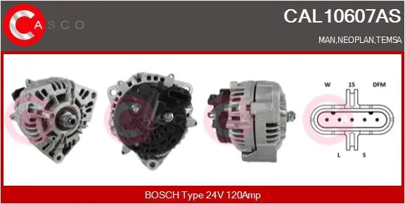 Alternator (CAL10607AS)