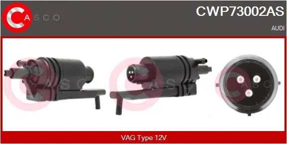 Washer Fluid Pump, window cleaning (CWP73002AS)