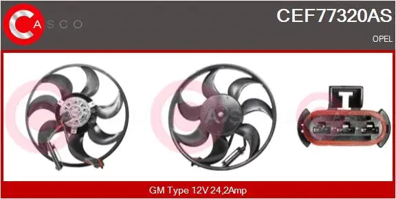 Fan, engine cooling (CEF77320AS)