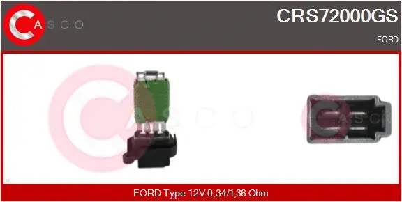 Resistor, interior blower (CRS72000GS)