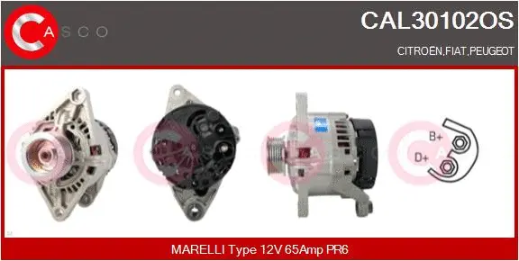 Alternator (CAL30102OS)