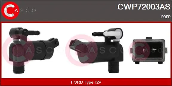 Washer Fluid Pump, window cleaning (CWP72003AS)