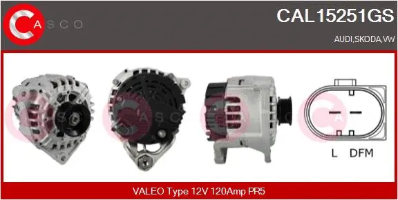 Alternator (CAL15251GS)