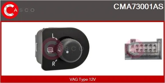 Switch, exterior rearview mirror adjustment (CMA73001AS)