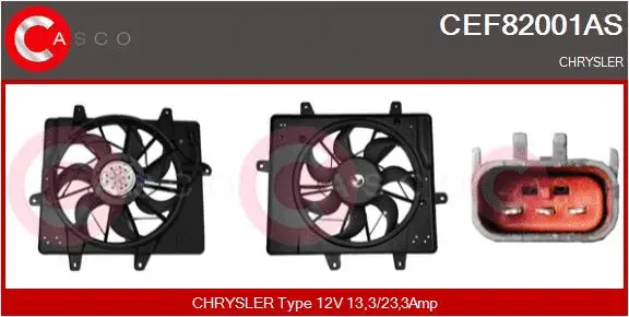 Electric Motor, radiator fan (CEF82001AS)