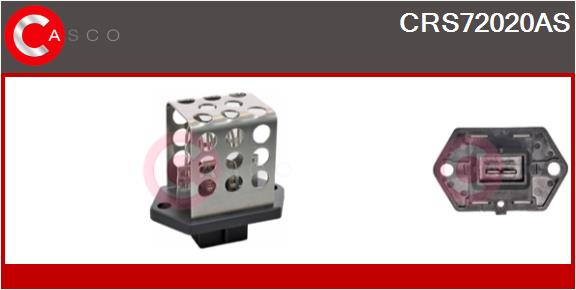 Series resistor, electric motor (radiator fan) (CRS72020AS)