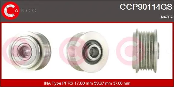 Belt Pulley, alternator (CCP90114GS)