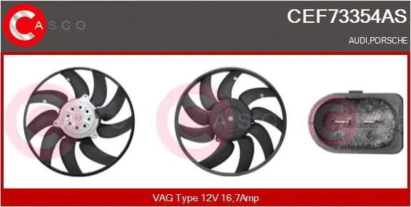 Fan, engine cooling (CEF73354AS)