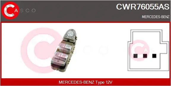 Switch, window regulator (CWR76055AS)