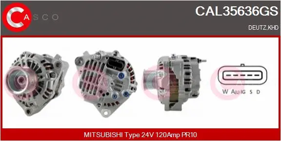 Alternator (CAL35636GS)