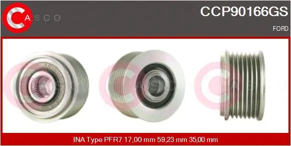 Belt Pulley, alternator (CCP90166GS)