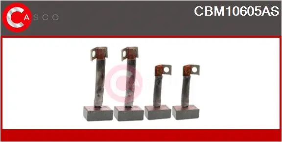 Carbon Brush, starter (CBM10605AS)