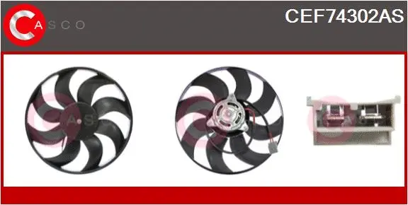 Fan, engine cooling (CEF74302AS)