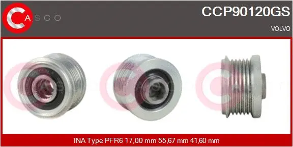 Belt Pulley, alternator (CCP90120GS)