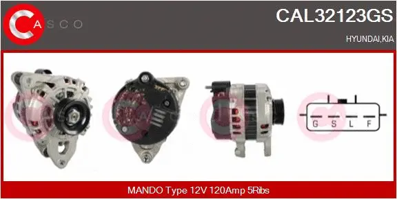 Alternator (CAL32123GS)