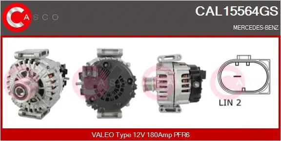 Alternator (CAL15564GS)