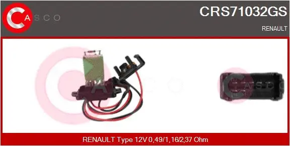 Resistor, interior blower (CRS71032GS)