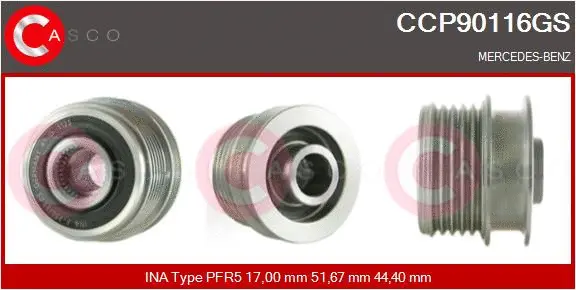 Belt Pulley, alternator (CCP90116GS)