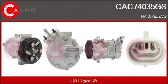 Compressor, air conditioning (CAC74035GS)