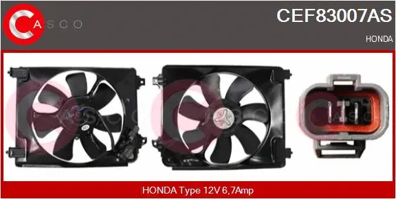 Electric Motor, radiator fan (CEF83007AS)