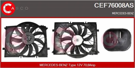 Electric Motor, radiator fan (CEF76008AS)