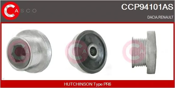 Belt Pulley, alternator (CCP94101AS)