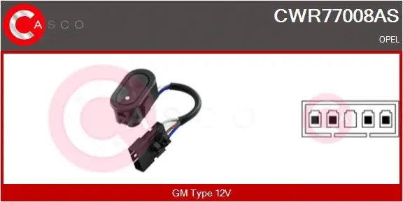 Switch, window regulator (CWR77008AS)