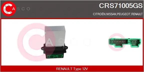 Resistor, interior blower (CRS71005GS)