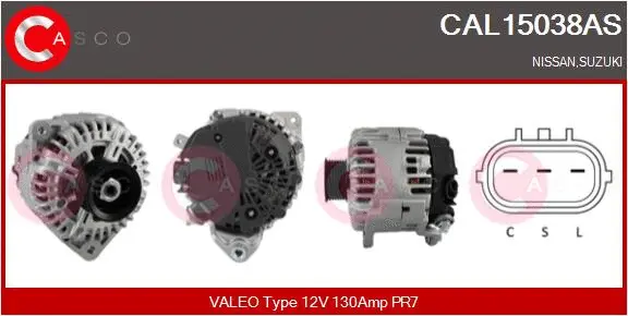 Alternator (CAL15038AS)