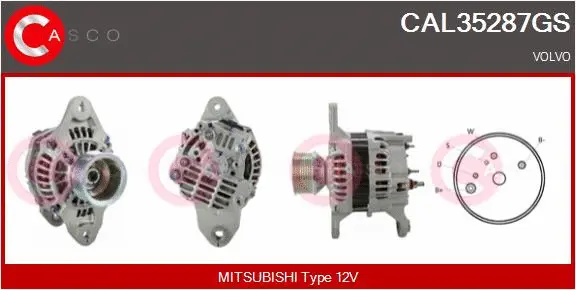 Alternator (CAL35287GS)
