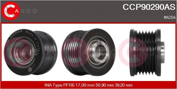 Belt Pulley, alternator (CCP90290AS)