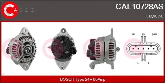 Alternator (CAL10728AS)