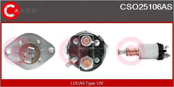 Solenoid Switch, starter (CSO25106AS)