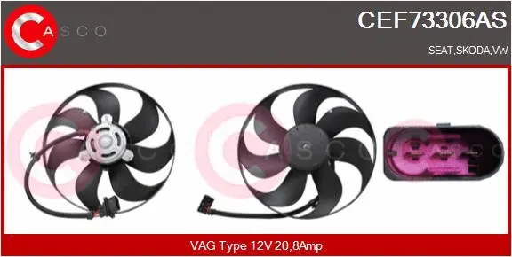 Fan, engine cooling (CEF73306AS)