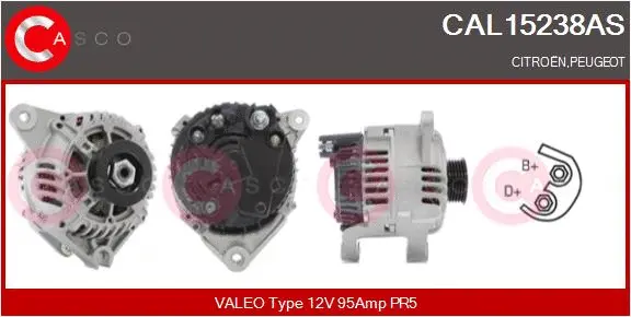Alternator (CAL15238AS)