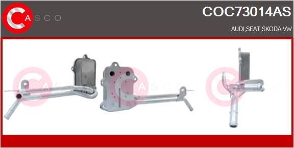 Oil Cooler, engine oil (COC73014AS)