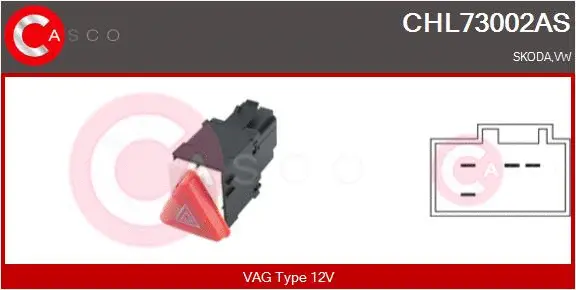 Hazard Warning Light Switch (CHL73002AS)